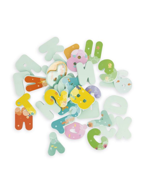 Lettres et chiffres du bain