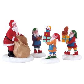 LEMAX 72553 - Figurine lutins et le sac du père noël