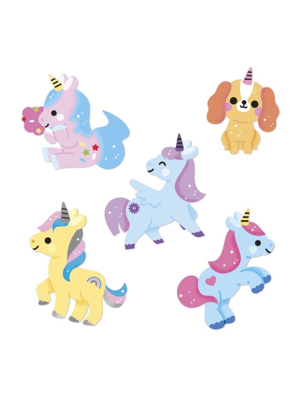 Gommettes stickers 100 autocollants licorne