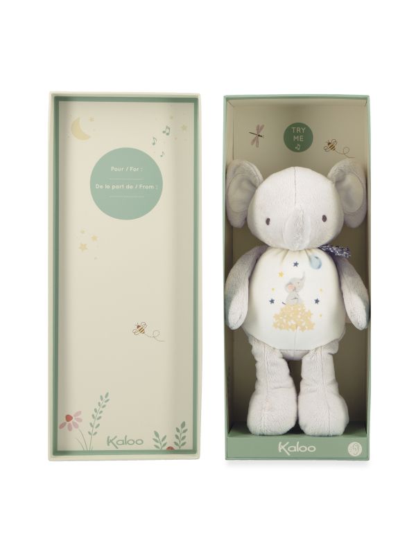 Peluche musical éléphant