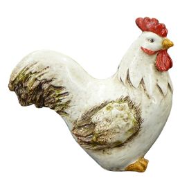 Coq blanc mini figurine