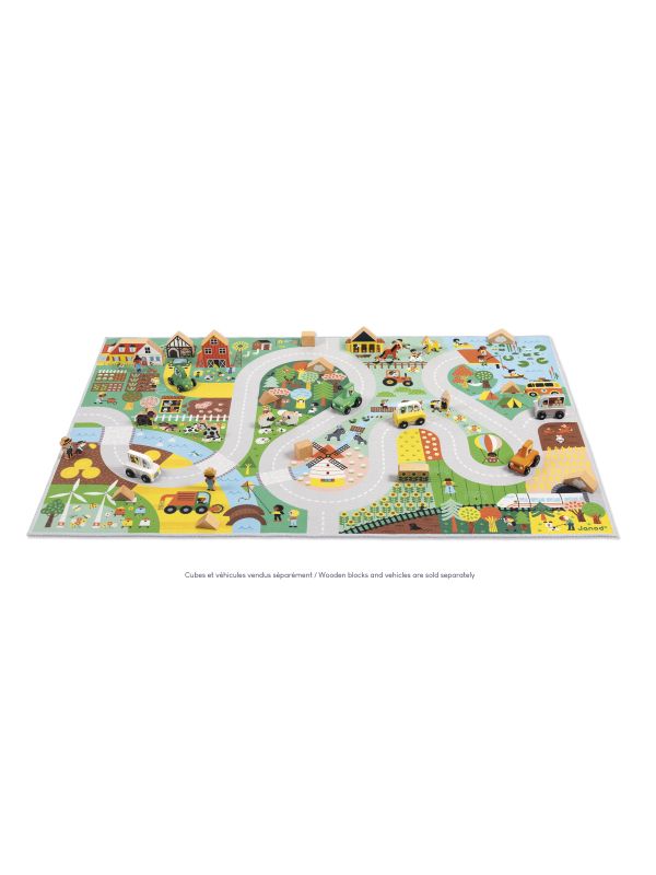 Tapis avec des routes 