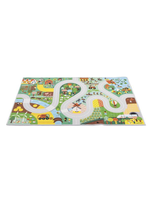 Tapis avec des routes 