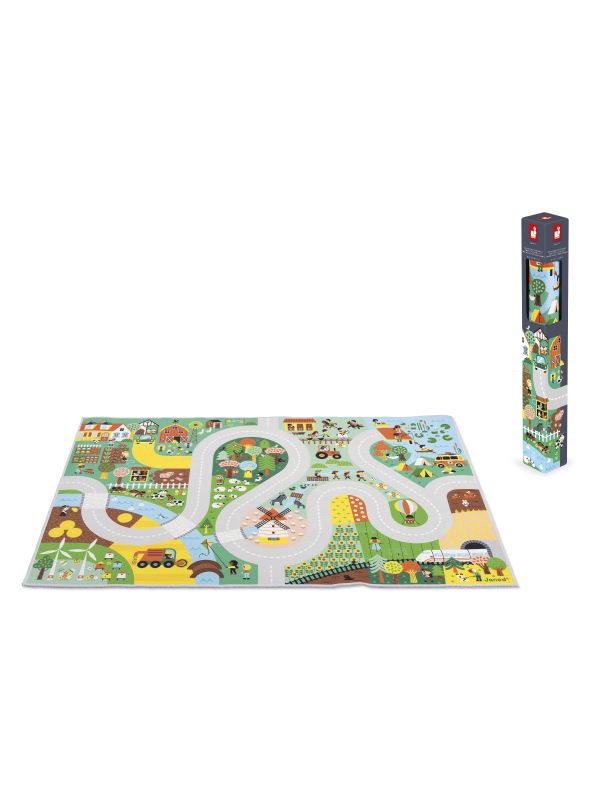 Tapis avec des routes 