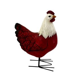 Figurine poule en résine 20 cm