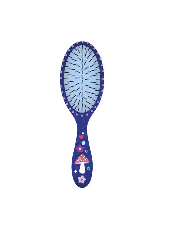Brosse à cheveux licorne- bleu nuit
