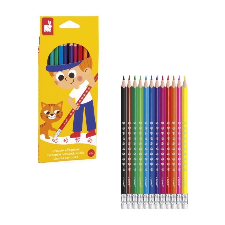 Crayons effaçables x 12 Crayons effaçables x 12