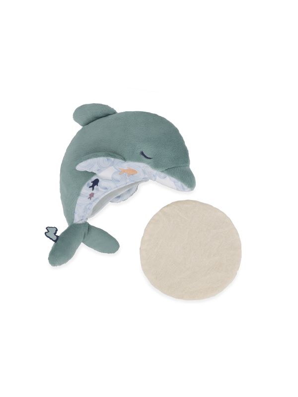 Peluche bouillote chaud et froid dauphin
