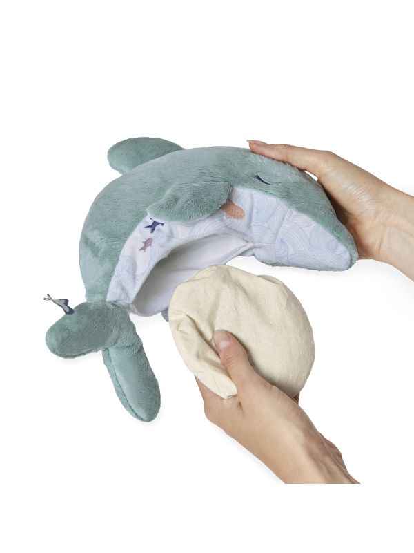 Peluche bouillote chaud et froid dauphin