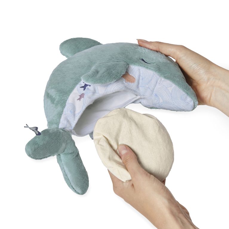 Peluche bouillote chaud et froid dauphin Peluche bouillote chaud et froid dauphin