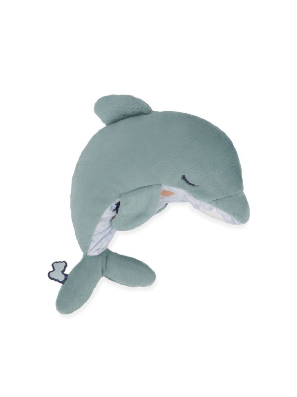 Peluche bouillote chaud et froid dauphin