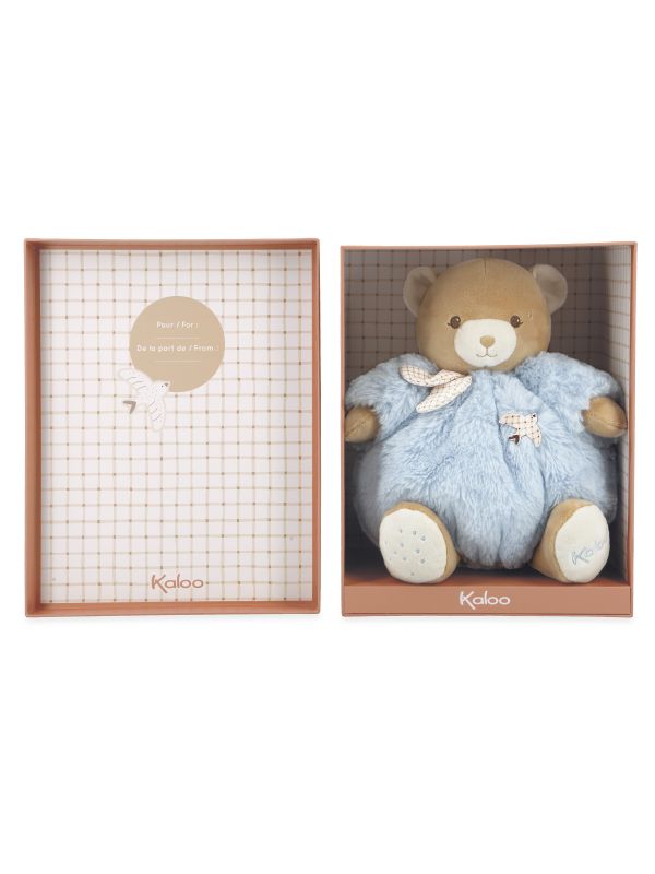 Doudou patapouf ours bleu