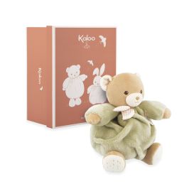 Doudou ours patapouf  vert d'eau Ø 17 cm 