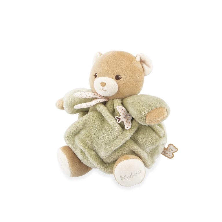 Doudou ours patapouf vert d'eau Ø 17 cm Doudou ours patapouf vert d'eau Ø 17 cm