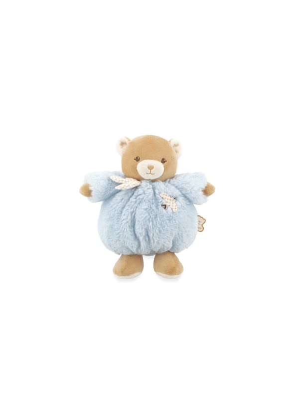 Doudou patapouf  ours bleu Ø 17 cm -