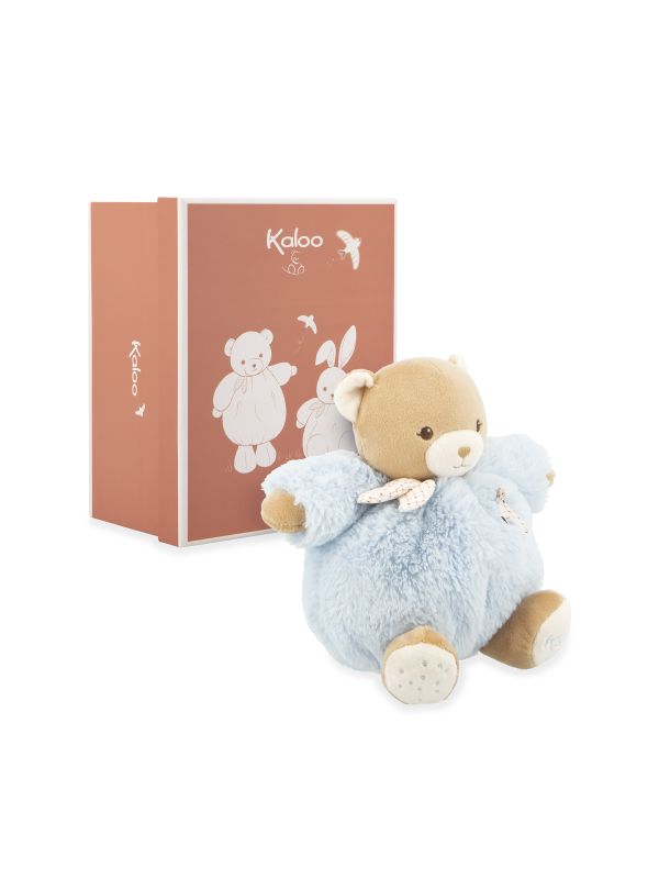 Doudou patapouf  ours bleu Ø 17 cm -