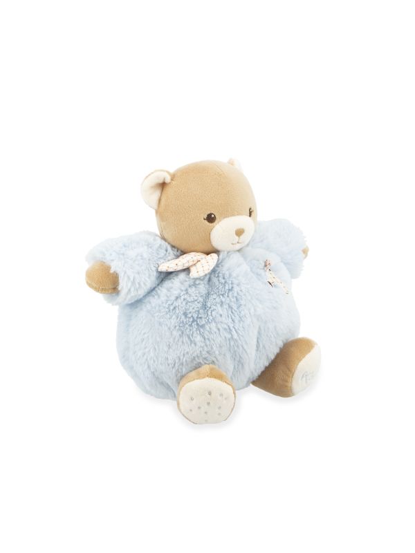 Doudou patapouf  ours bleu Ø 17 cm -