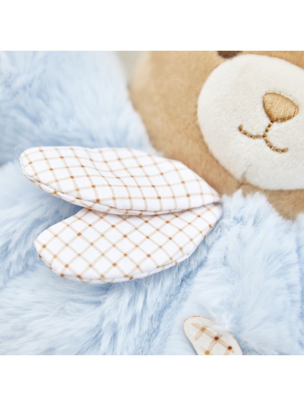 Doudou patapouf  ours bleu Ø 17 cm -