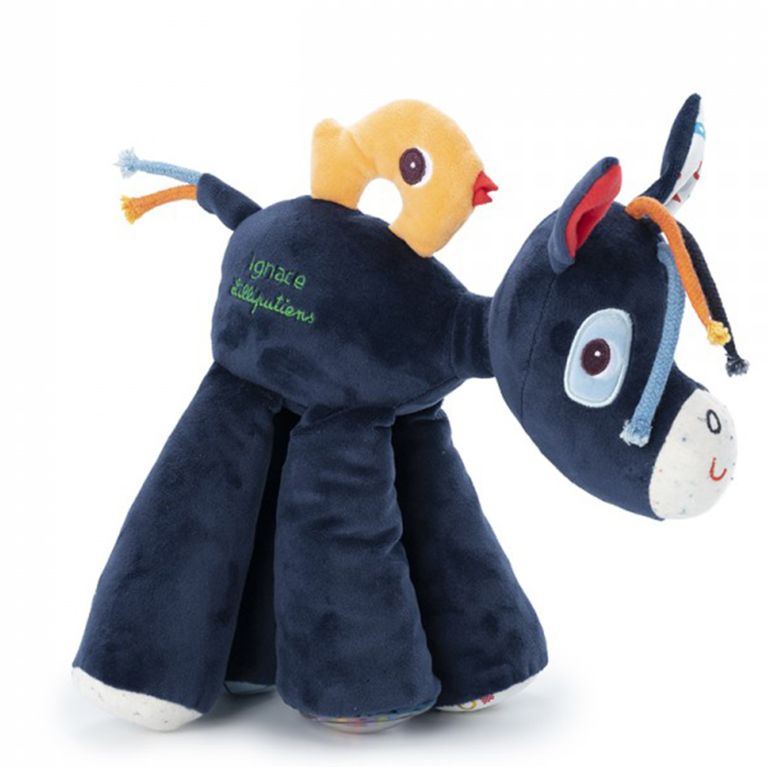 Peluche d'activité "IGNACE"âne sonore