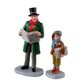 LEMAX 32203 - Figurine joyeux vendeur de journaux