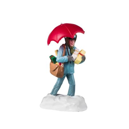 LEMAX 42319 - Figurine facteur sous la neige