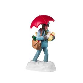LEMAX 42319 - Figurine facteur sous la neige