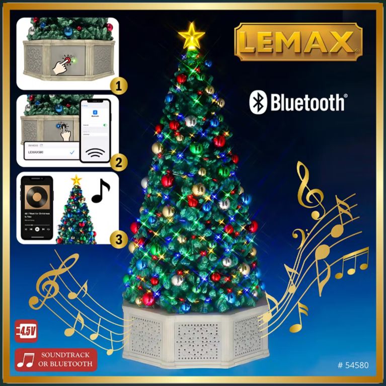 Sapin de noël avec enceinte Bluetooth