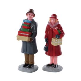 LEMAX 82609 - Figurine couple avec cadeau à poster