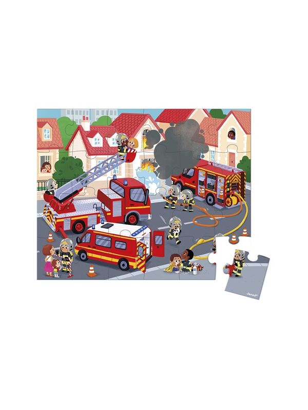 Puzzle pour enfant 24 pièces-les pompier