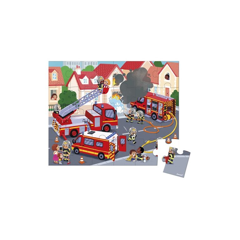 Puzzle pour enfant 24 pièces-les pompier