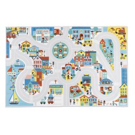 J05910 - Tapis avec des routes ville