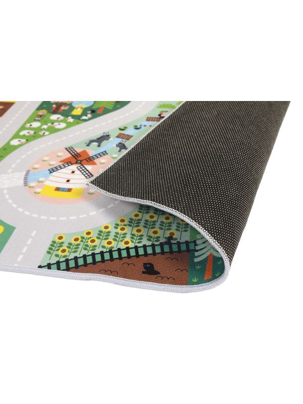 J05930 - Tapis avec des routes campagne