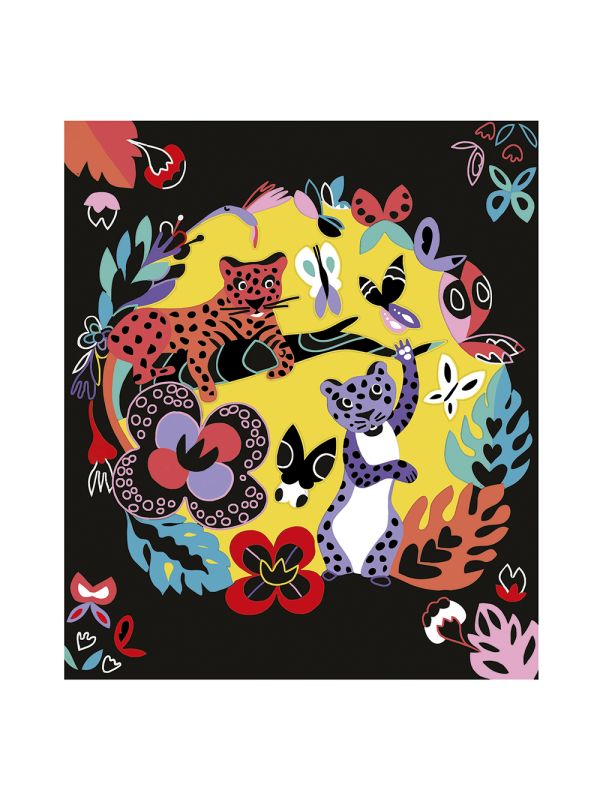 Carte à gratter animaux du monde