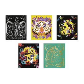 Carte à gratter animaux du monde
