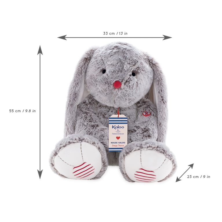 Doudou ROUGE KALOO -prestige 55 cm le lapin Léo Doudou ROUGE KALOO -prestige 55 cm le lapin Léo