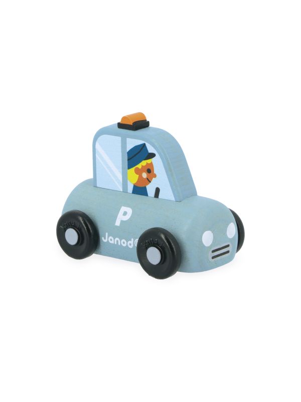 J05912 - Mini voiture en bois : Cross Roads - voiture de police