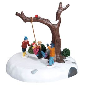 Tourbillon sur balançoire de pneu