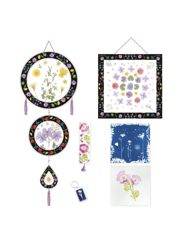 Kit créatif  presse à fleurs multi activités  7+