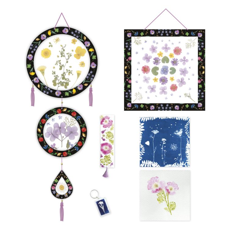 Kit créatif  presse à fleurs multi activités  7+