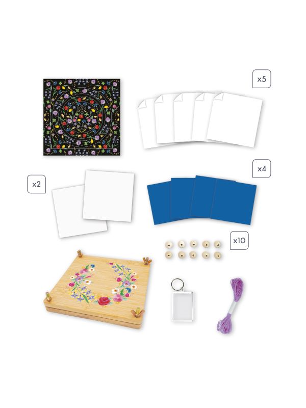 Kit créatif  presse à fleurs multi activités  7+
