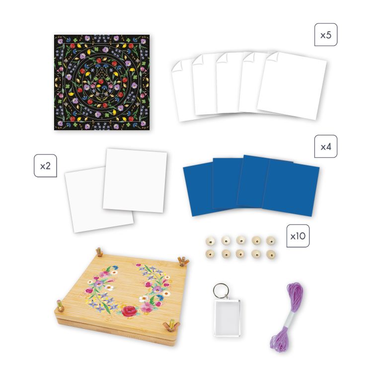 Kit créatif  presse à fleurs multi activités  7+