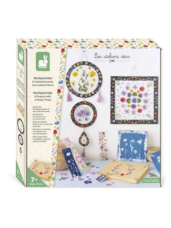 Kit créatif  presse à fleurs multi activités  7+