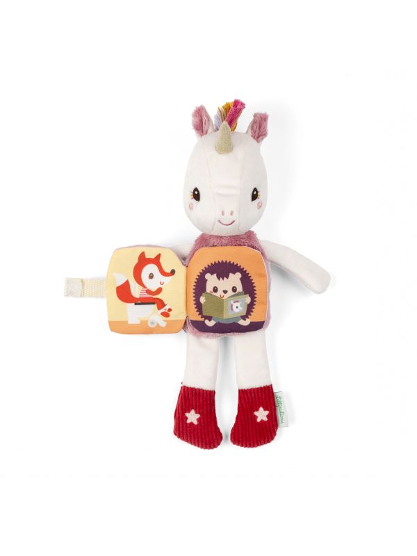 Peluche phophorescente à histoire "Léna" la petite licorne