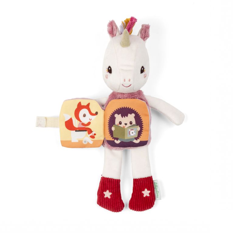 Peluche phophorescente à histoire "Léna" la petite licorne