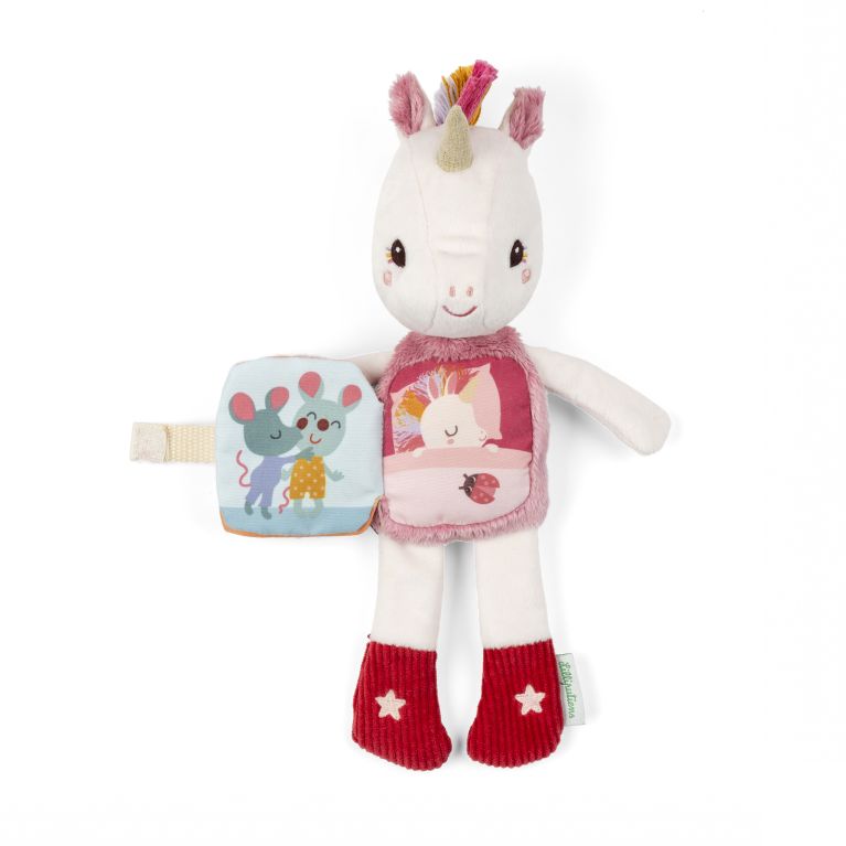 Peluche phophorescente à histoire "Léna" la petite licorne