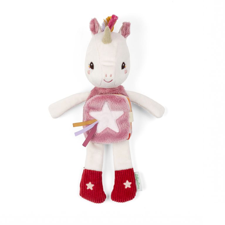 Peluche phophorescente à histoire "Léna" la petite licorne