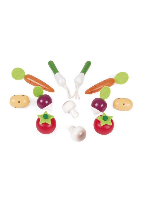 cagette de 12 légumes en bois