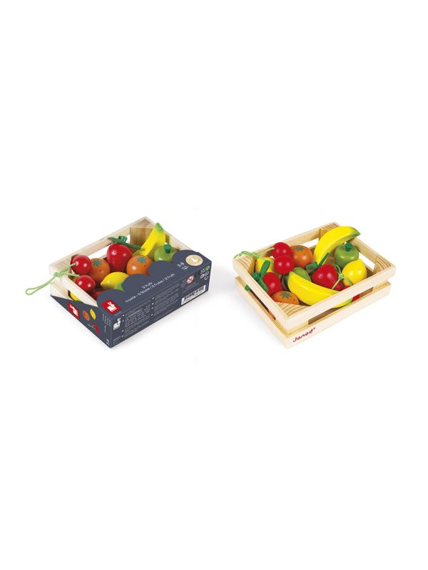 cagette de 12 fruits en bois