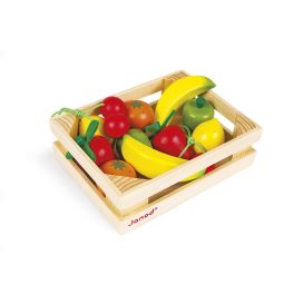 cagette de 12 fruits en bois