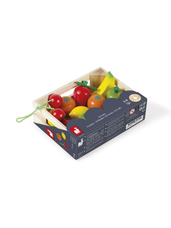 cagette de 12 fruits en bois